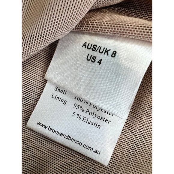 New Bronx and Banco Size US 4 Embroidery Cocktail Dress Hydrangea Blue/Green - Picture 10 of 14